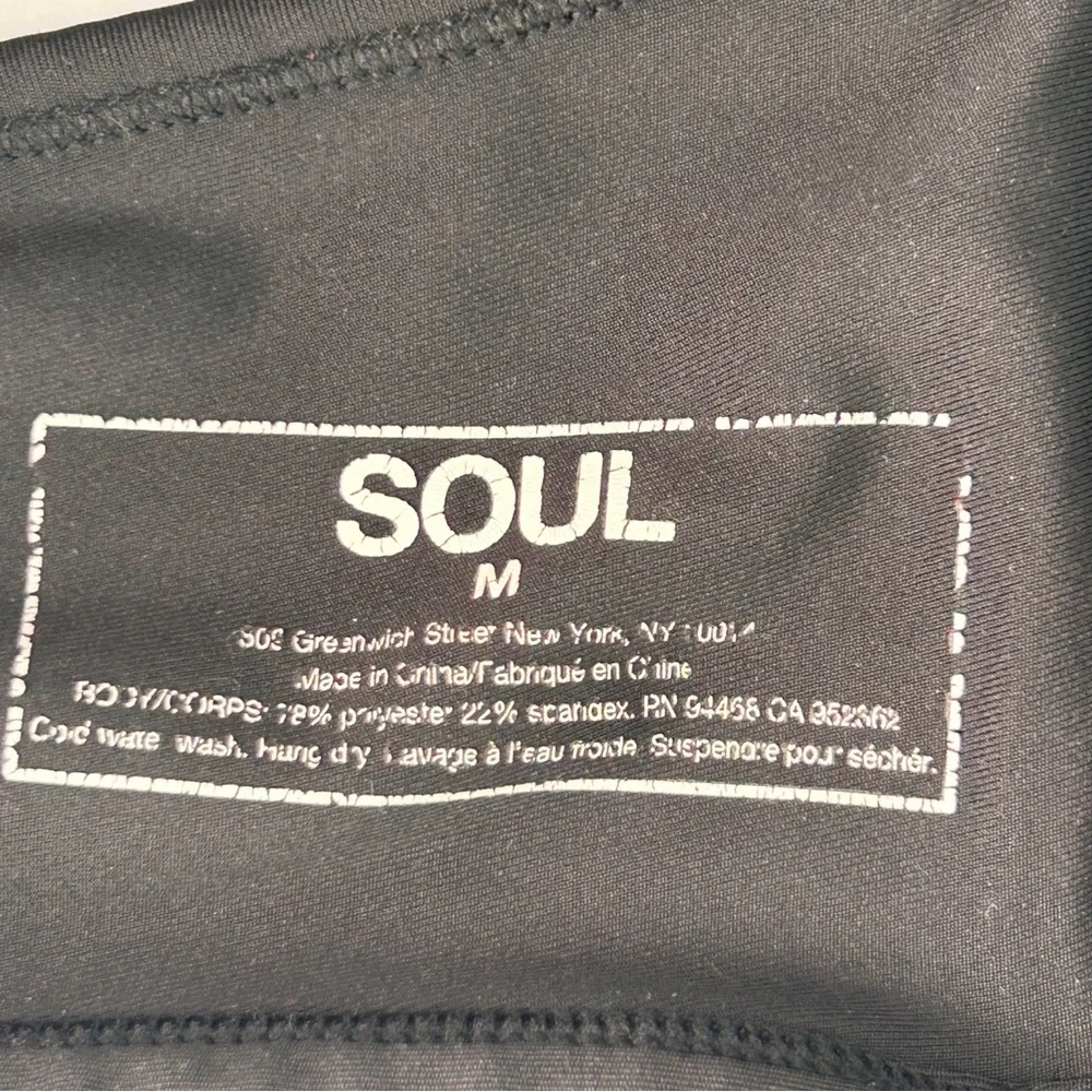 Soulcycle Black Cross Hatch Sports Bra Activewear Athleisure, size Medium - Picture 5 of 5